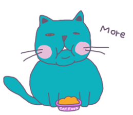 BLUE CAT , FUNNY DOG . sticker #6841687