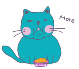 BLUE CAT , FUNNY DOG . sticker #6841687