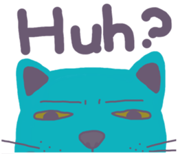 BLUE CAT , FUNNY DOG . sticker #6841688