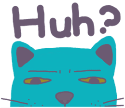 BLUE CAT , FUNNY DOG . sticker #6841688