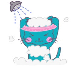 BLUE CAT , FUNNY DOG . sticker #6841692
