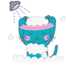 BLUE CAT , FUNNY DOG . sticker #6841692