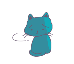 BLUE CAT , FUNNY DOG . sticker #6841694