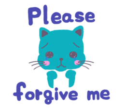 BLUE CAT , FUNNY DOG . sticker #6841695