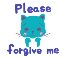 BLUE CAT , FUNNY DOG . sticker #6841695