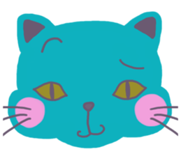 BLUE CAT , FUNNY DOG . sticker #6841700