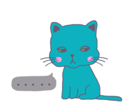 BLUE CAT , FUNNY DOG . sticker #6841702