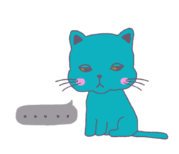 BLUE CAT , FUNNY DOG . sticker #6841702