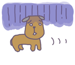 BLUE CAT , FUNNY DOG . sticker #6841706