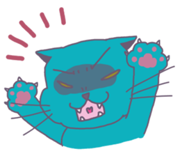 BLUE CAT , FUNNY DOG . sticker #6841707