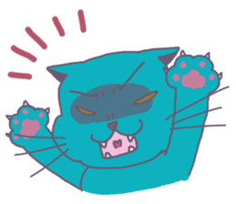 BLUE CAT , FUNNY DOG . sticker #6841707