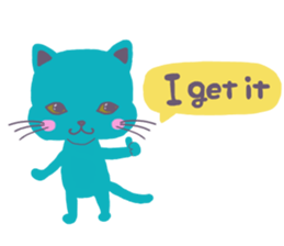 BLUE CAT , FUNNY DOG . sticker #6841708