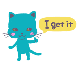 BLUE CAT , FUNNY DOG . sticker #6841708