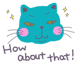 BLUE CAT , FUNNY DOG . sticker #6841710