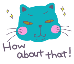 BLUE CAT , FUNNY DOG . sticker #6841710
