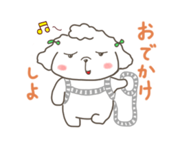 Every day of the toy poodle. sticker #6841992