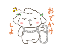 Every day of the toy poodle. sticker #6841992