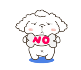 Every day of the toy poodle. sticker #6841994