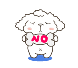 Every day of the toy poodle. sticker #6841994