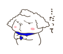 Every day of the toy poodle. sticker #6841998