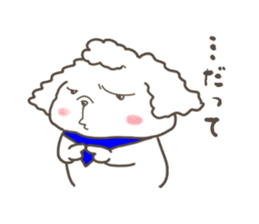 Every day of the toy poodle. sticker #6841998