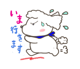 Every day of the toy poodle. sticker #6841999