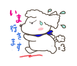 Every day of the toy poodle. sticker #6841999