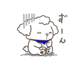 Every day of the toy poodle. sticker #6842001