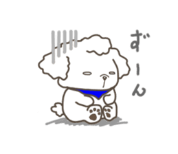 Every day of the toy poodle. sticker #6842001