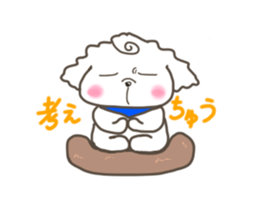 Every day of the toy poodle. sticker #6842002