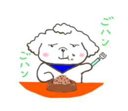 Every day of the toy poodle. sticker #6842004