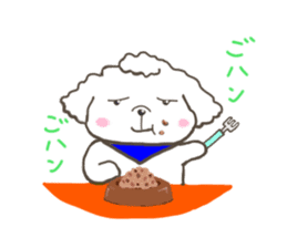 Every day of the toy poodle. sticker #6842004