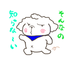 Every day of the toy poodle. sticker #6842005