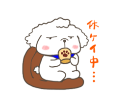 Every day of the toy poodle. sticker #6842007