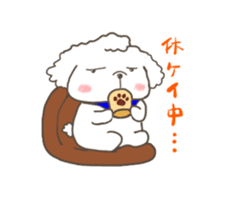 Every day of the toy poodle. sticker #6842007