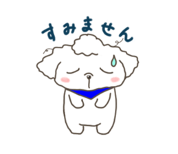 Every day of the toy poodle. sticker #6842009