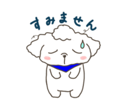 Every day of the toy poodle. sticker #6842009