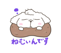 Every day of the toy poodle. sticker #6842010