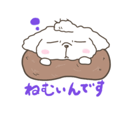 Every day of the toy poodle. sticker #6842010
