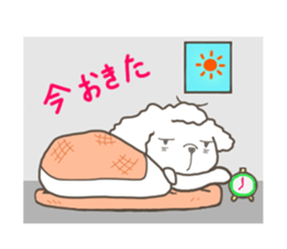 Every day of the toy poodle. sticker #6842014