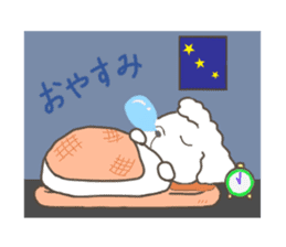 Every day of the toy poodle. sticker #6842015