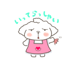 Every day of the toy poodle. sticker #6842016