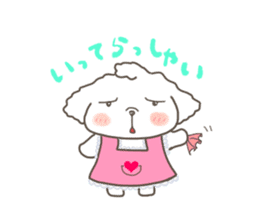 Every day of the toy poodle. sticker #6842016