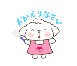 Every day of the toy poodle. sticker #6842017