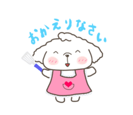 Every day of the toy poodle. sticker #6842017