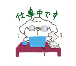 Every day of the toy poodle. sticker #6842018