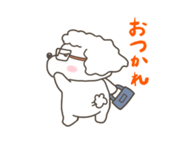 Every day of the toy poodle. sticker #6842019