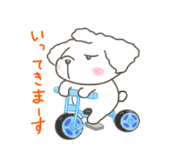 Every day of the toy poodle. sticker #6842020