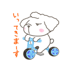 Every day of the toy poodle. sticker #6842020