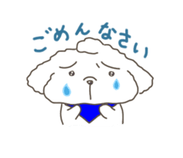 Every day of the toy poodle. sticker #6842024